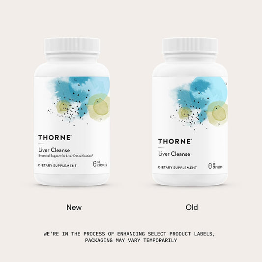 THORNE - Liver Cleanse - Milk Thistle & Berberine Supplement with Burdock & Chicory Extracts - Herbal Blend Supports the Liver’s Natural Detoxification Function* - Third-Party Certified - 60 Capsules