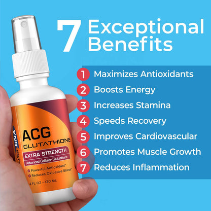 Results RNA - ACG Glutathione Extra Strength Immune Boost – Powerful Antioxidant & Immune Boost Formula in a Great Tasting Spray. Recommended by Doctors Worldwide ( 2 &4 Oz )