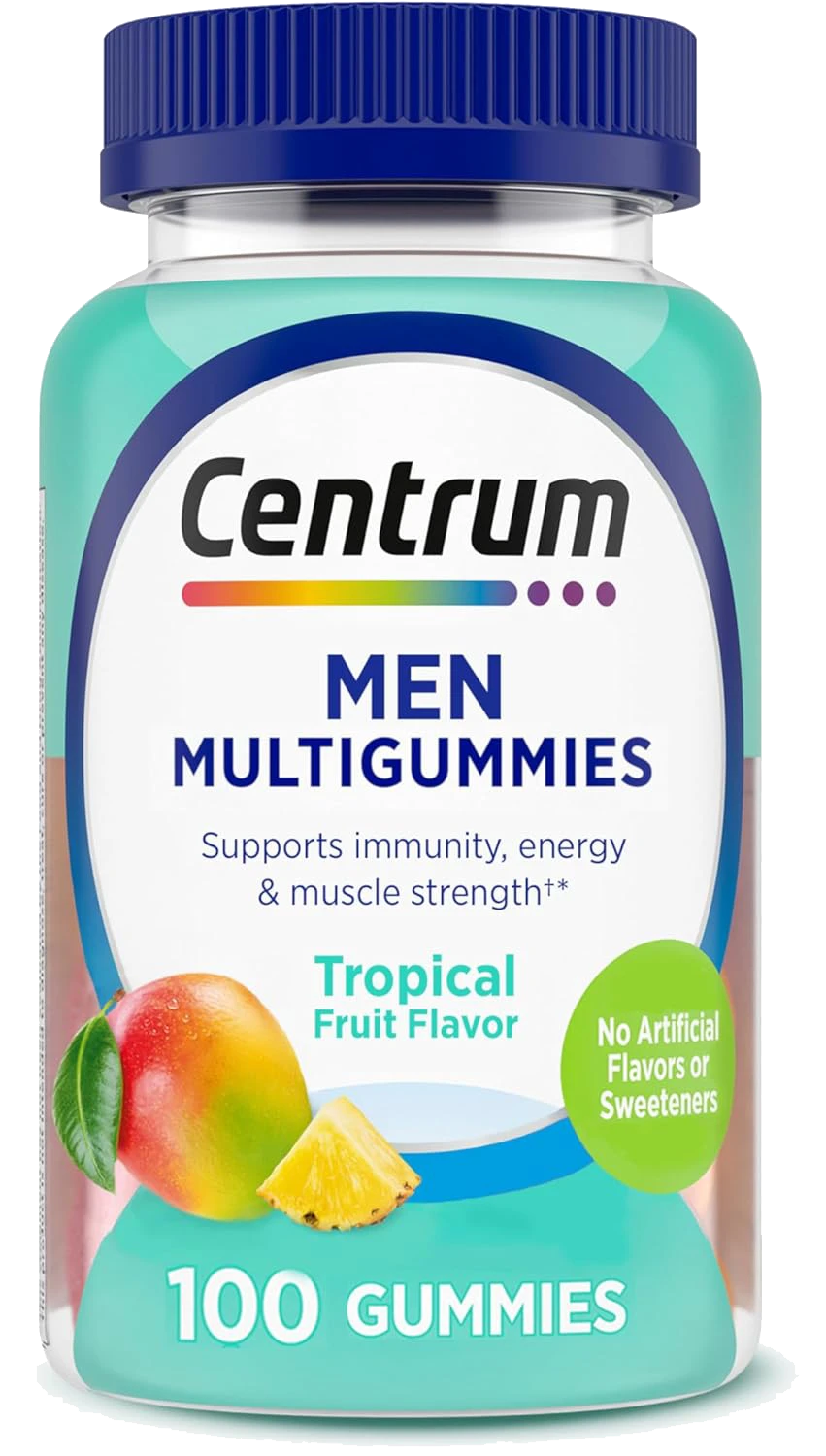 Centrum Men's Multivitamin Gummies, Immune, Energy, Healthy Appearance Support, 100 Count, 50 Day Supply