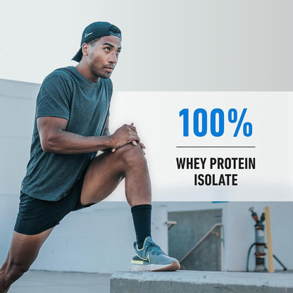 Isopure Zero Carb 100% Pure Whey Isolate Protein Powder, Lactose Free, Gluten Free, with Vitamins, Creamy Vanilla, 25g Protein Per Serving,