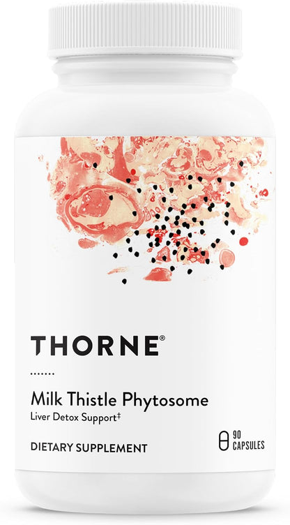 THORNE - Milk Thistle Phytosome (Formerly Siliphos) - Botanical Extract Complex for Antioxidant and Liver Support* - Third-Party Certified - Gluten, Dairy & Soy-Free - 90 Capsules