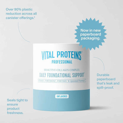 Vital Proteins® Professional Daily Foundational Support, 12g Bioactive Collagen Peptides, Reduces Fine Lines & Wrinkles, Supports Joint Mobility**
