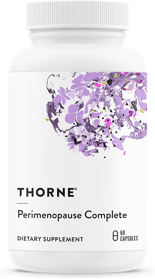 THORNE - Perimenopause Complete - Supports Mood Balance & Restful Sleep - Relief from Hot Flashes, Night Sweats & Vaginal Dryness* - Contains Herbal Ingredients - NSF Certified for Sport - 60 Capsules