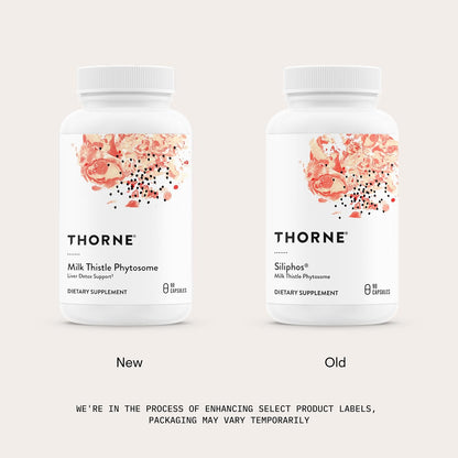 THORNE - Milk Thistle Phytosome (Formerly Siliphos) - Botanical Extract Complex for Antioxidant and Liver Support* - Third-Party Certified - Gluten, Dairy & Soy-Free - 90 Capsules