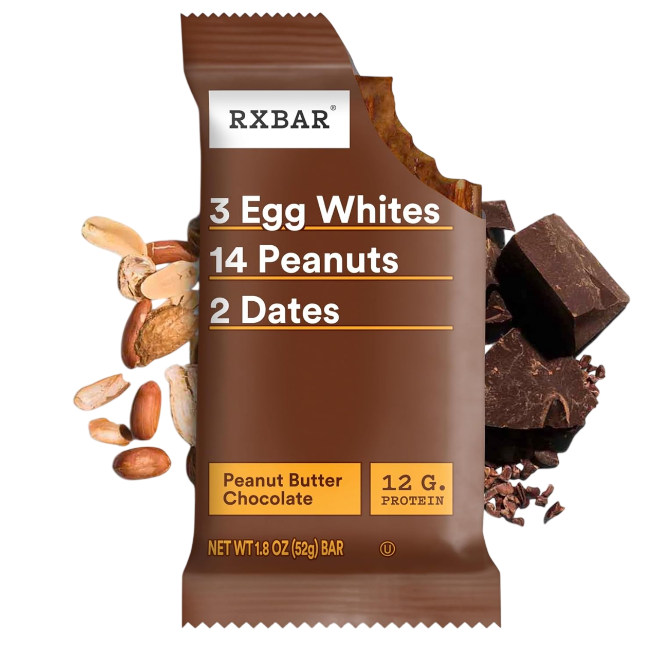 RXBAR Protein Bars, Protein Snack, Snack Bars, Peanut Butter Chocolate