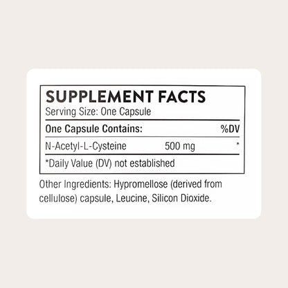 THORNE - NAC - N-Acetylcysteine - 500mg - Supports Respiratory Health & Immune Function - Promotes Liver & Kidney Detox* - Gluten, Dairy & Soy-Free - 90 Servings