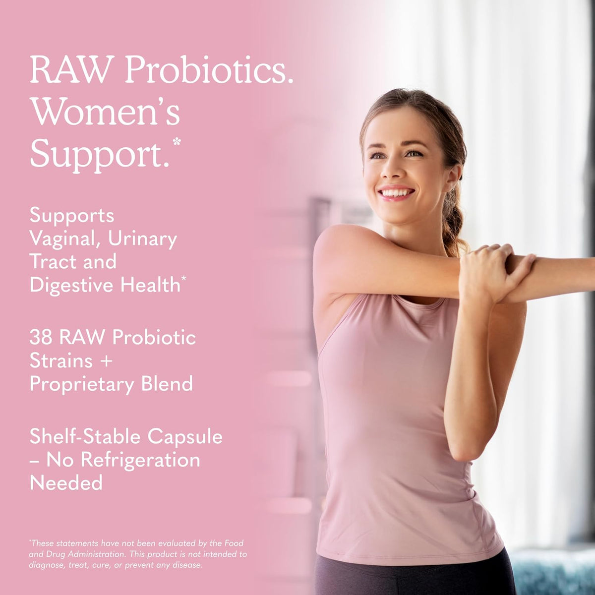Garden of Life Raw Probiotics Vaginal Care - 50 Billion CFU - 38 Probiotic Strains - Supports Vaginal & Urinary Tract Health - Shelf Stable - 30 Vegetarian Capsules