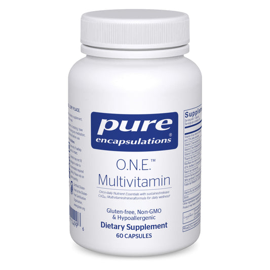 Pure Encapsulations O.N.E. Multivitamin - Once Daily Multivitamin with Antioxidant Complex Metafolin, CoQ10, and Lutein to Support Vision, Cognitive Function, and Cellular Health* - 30/60/120 Capsules