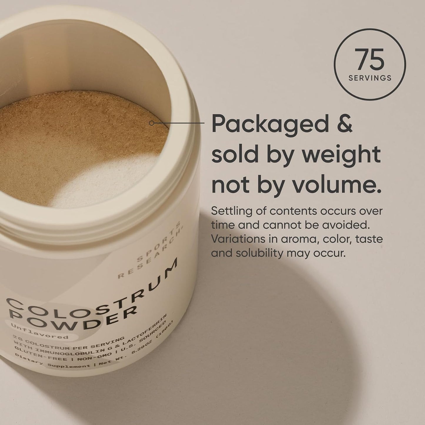 Sports Research® Collagen Peptides Protein Powder 16oz (Unflavored) | 11g Grass-Fed Collagen per Scoop · Hair, Skin & Joint Support · Easy to Mix in Coffee & Shakes - 41 Servings