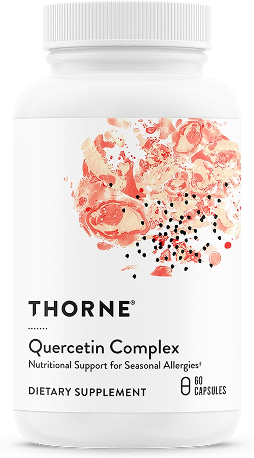 THORNE - Quercetin Complex - Antioxidant Supplement with Bromelain for Immune Health, Respiratory Support & Seasonal Allergy Relief* - Third-Party Certified - Gluten, Dairy & Soy-Free - 60 Capsules