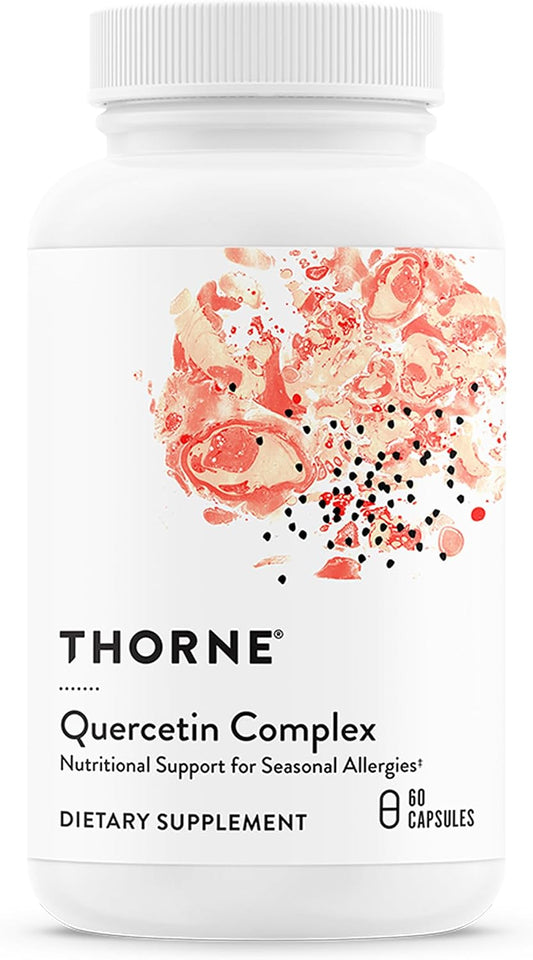 THORNE - Quercetin Complex - Antioxidant Supplement with Bromelain for Immune Health, Respiratory Support & Seasonal Allergy Relief* - Third-Party Certified - Gluten, Dairy & Soy-Free - 60 Capsules