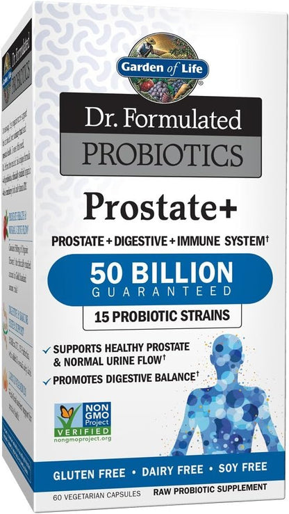 Garden Of Life, Dr Formulated Probiotics Prostate Plus Vcap, 60 Veggie Caps