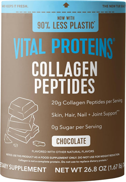 Vital Proteins Collagen Peptides Powder - Chocolate Powder for Hair, Nail, Skin, Bone & Joint Health, 13.5oz