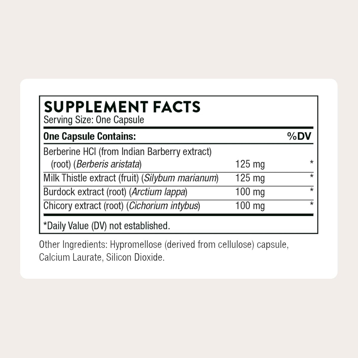 THORNE - Liver Cleanse - Milk Thistle & Berberine Supplement with Burdock & Chicory Extracts - Herbal Blend Supports the Liver’s Natural Detoxification Function* - Third-Party Certified - 60 Capsules