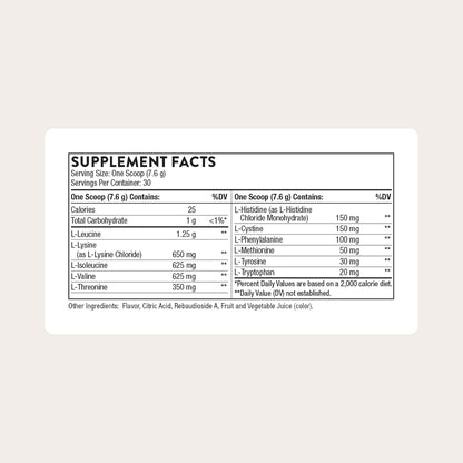 THORNE - Amino Complex - Clinically-Validated EAA and BCAA Powder for Pre or Post-Workout - Promotes Lean Muscle Mass & Exercise Recovery* - Berry - NSF Certified for Sport - Dairy-Free - 30 Servings