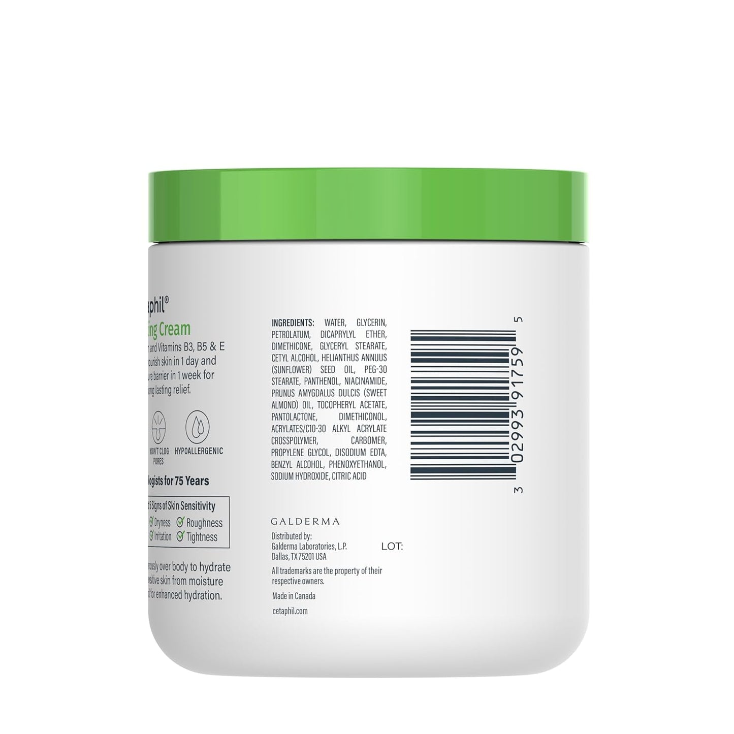 Cetaphil Face & Body Moisturizer, Hydrating Moisturizing Cream for Dry to Very Dry, Sensitive Skin, 16/20 oz, Fragrance Free, Non-Comedogenic, Non-Greasy
