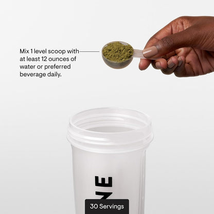 THORNE - Daily Greens Plus - Comprehensive Greens Powder with Matcha, Spirulina, Moringa and Adaptogen, Mushroom and Antioxidant Blends - Refreshing, Mint Flavor 7.3 Oz - 30 Servings