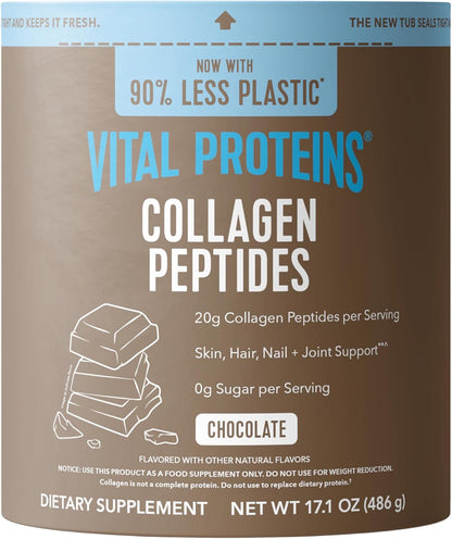 Vital Proteins Collagen Peptides Powder Supplement for Skin Hair Nail Joint Health or Support - Hydrolyzed Collagen - Unflavored, 7 Servings