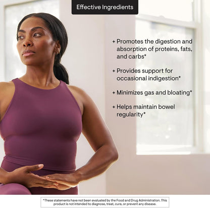 THORNE - Advanced Digestive Enzymes - Supplement with Pepsin, Ox Bile & Pancreatin for Indigestion & Constipation Relief - Minimizes Occasional Gas & Bloating* - Third-Party Certified - 180 Capsules