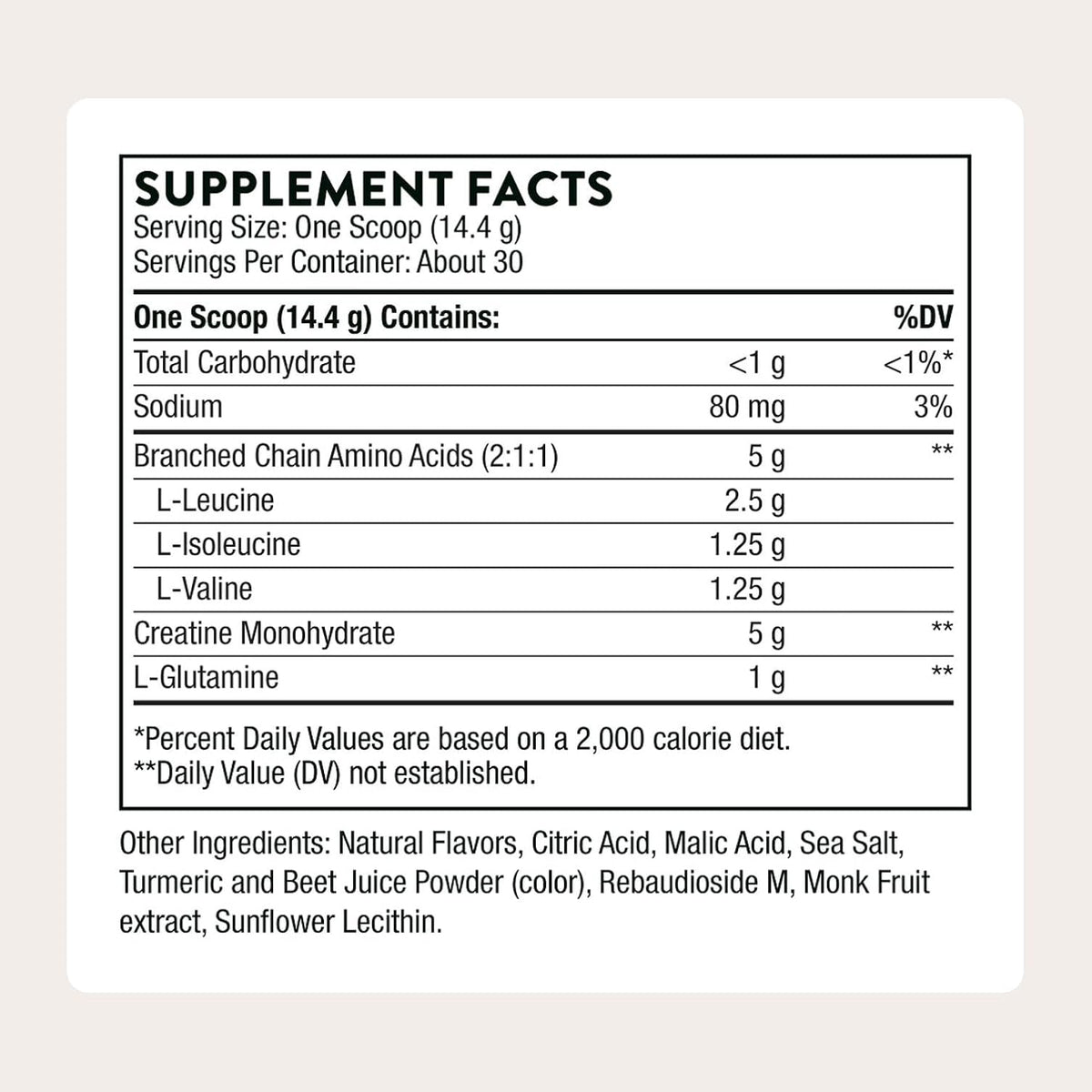 THORNE - Creatine + BCAAs - Micronized Creatine Monohydrate + BCAA Powder - Support for Muscles, Exercise Endurance & Recovery* - for Women & Men - Peach Mango - NSF Certified for Sport - 30 Servings