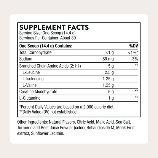 THORNE - Creatine + BCAAs - Micronized Creatine Monohydrate + BCAA Powder - Support for Muscles, Exercise Endurance & Recovery* - for Women & Men - Peach Mango - NSF Certified for Sport - 30 Servings