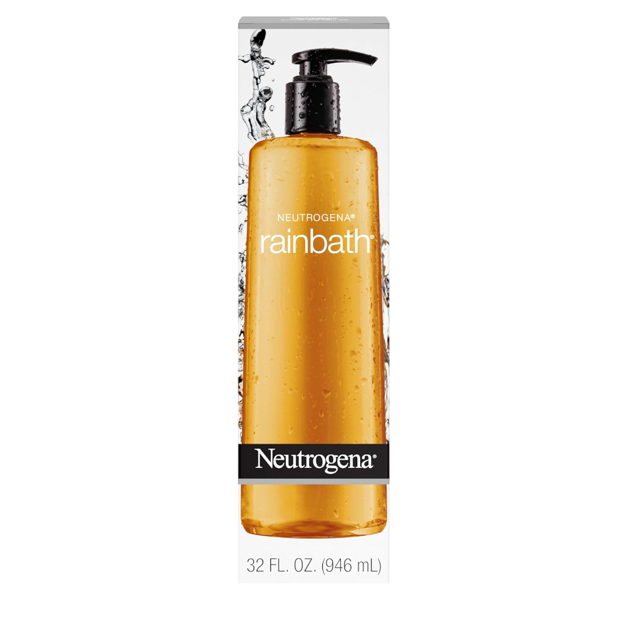 Neutrogena Rainbath Cleansing Shower & Bath Gel, Daily Moisturizing Body Wash Cleanser & Shaving Gel for Men & Women, Clean-Rinsing Creamy Lather for Softer & Smoother Skin, Original Scent, 32 fl. Oz