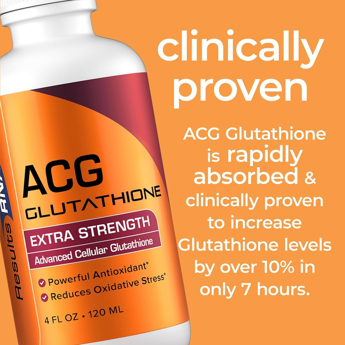 Results RNA - ACG Glutathione Extra Strength Immune Boost – Powerful Antioxidant & Immune Boost Formula in a Great Tasting Spray. Recommended by Doctors Worldwide ( 2 &4 Oz )