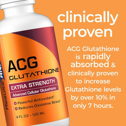 Results RNA - ACG Glutathione Extra Strength Immune Boost – Powerful Antioxidant & Immune Boost Formula in a Great Tasting Spray. Recommended by Doctors Worldwide ( 2 &4 Oz )