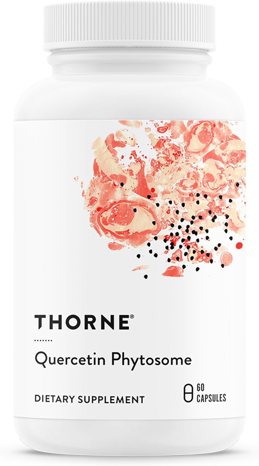 THORNE - Quercetin Phytosome - Antioxidant Supplement for Immune Health, Respiratory Support & Seasonal Allergy Relief* - Third-Party Certified - Gluten, Dairy & Soy-Free - 60 Capsules
