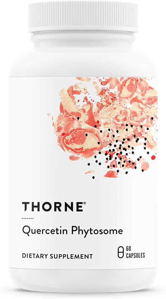 THORNE - Quercetin Phytosome - Antioxidant Supplement for Immune Health, Respiratory Support & Seasonal Allergy Relief* - Third-Party Certified - Gluten, Dairy & Soy-Free - 60 Capsules