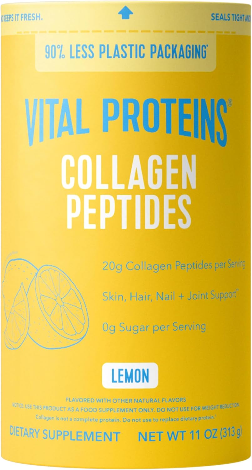 Vital Proteins Collagen Peptides Powder Supplement for Skin Hair Nail Joint Health or Support - Hydrolyzed Collagen - Unflavored, 7 Servings