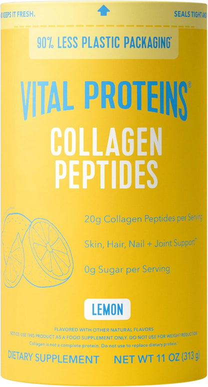 Vital Proteins Collagen Peptides Powder Supplement for Skin Hair Nail Joint Health or Support - Hydrolyzed Collagen - Unflavored, 7 Servings