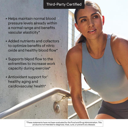 THORNE - L-Arginine Plus - Added Antioxidant Support - Supports Heart Health, Nitric Oxide Production, Exercise Capacity & Optimal Blood Flow* - Third-Party Certified - Dairy-Free - 180 Capsules