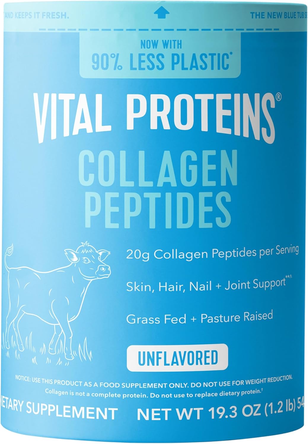 Vital Proteins Collagen Peptides Powder Vanilla - Supports Hair, Skin, Nails, Bones, Joints, Powder for Women