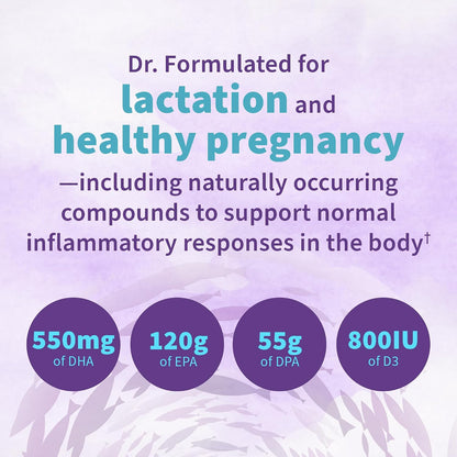 Garden of Life Dr. Formulated Prenatal DHA Fish Oil - 500mg DHA & DPA in Triglyceride Form 100% DV Vitamin D3, Single Source, Mercury Free Omega 3 Supplements for Women's Health, 30 Softgels