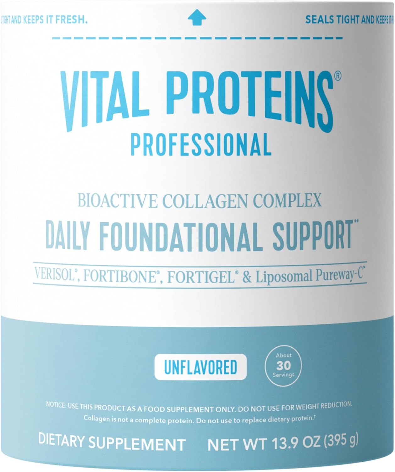 Vital Proteins® Professional Daily Foundational Support, 12g Bioactive Collagen Peptides, Reduces Fine Lines & Wrinkles, Supports Joint Mobility**