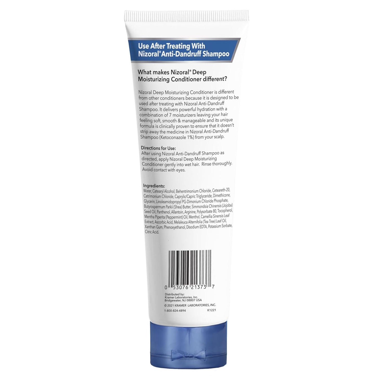 Nizoral Deep Moisturizing Conditioner, 9.4 oz, Anti-Dandruff Conditioner with Mint & Tea Tree Oil, Sulfate and Paraben Free, No Artificial Fragrance, For All Hair Types