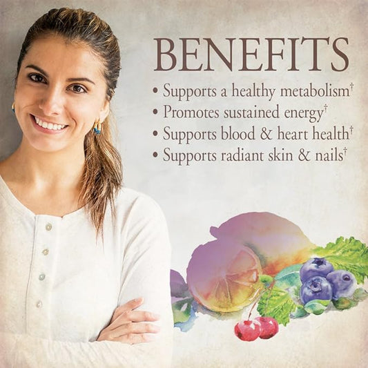 Garden of Life Organics Multivitamin for Women - Women's Once Daily Multi - Whole Food Multi with Iron, Biotin, Vegan Organic Womens Multivitamin for Health, Energy Hair Skin and Nails