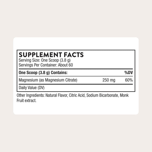 THORNE - Magnesium Citrate - Supports Healthy Muscle & Urinary Tract Function, Heart Health, Bone Health & Occasional Constipation Relief* - Citrus Berry Powder - Third-Party Certified - 60 Servings