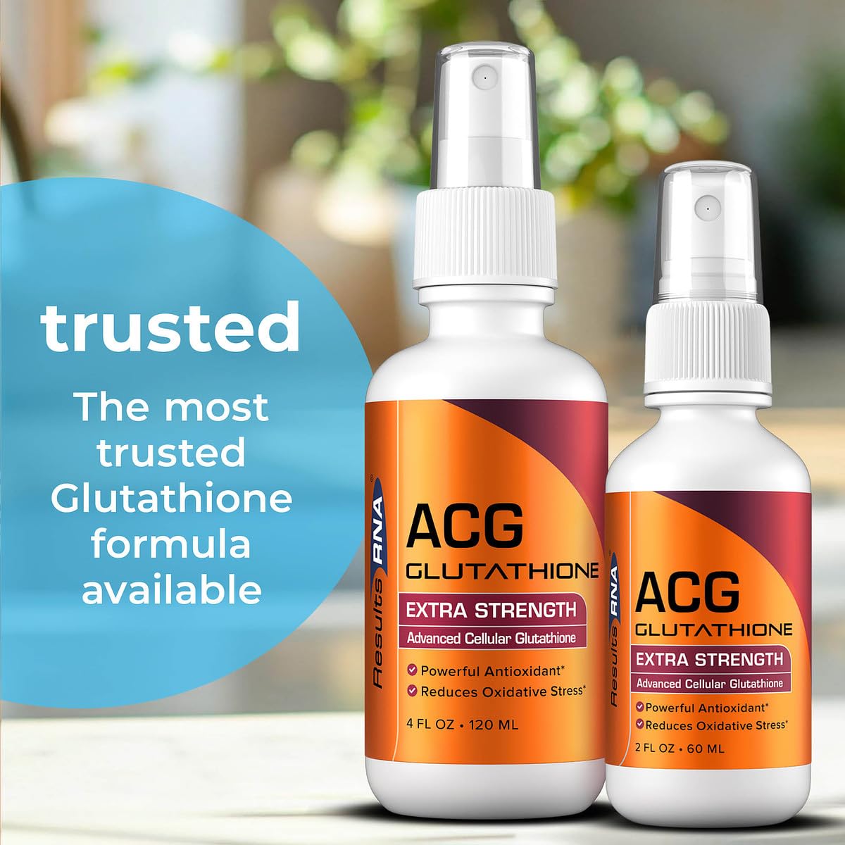 Results RNA - ACG Glutathione Extra Strength Immune Boost – Powerful Antioxidant & Immune Boost Formula in a Great Tasting Spray. Recommended by Doctors Worldwide ( 2 &4 Oz )