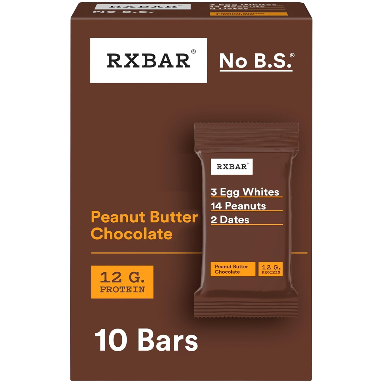 RXBAR Protein Bars, Protein Snack, Snack Bars, Peanut Butter Chocolate