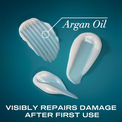 OGX Renewing + Argan Oil of Morocco Conditioner, Repair Conditioner & Argan Oil Helps Strengthen & Repair Dry, Damaged Hair, Paraben-Free, Sulfate-Free Surfactants, 25.4 fl. oz