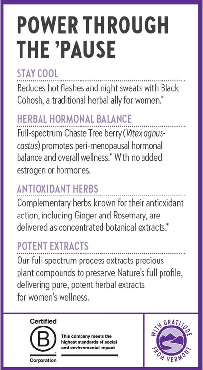 New Chapter Menopause Supplement - Estrotone Herbal Hormone Balance for Women in Perimenopause, with Black Cohosh for Hot Flash Relief & to Reduce Night Sweats + Vitex, No Added Hormones - 30 ct