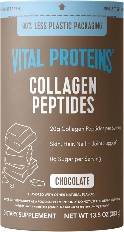Vital Proteins Collagen Peptides Powder Supplement for Skin Hair Nail Joint Health or Support - Hydrolyzed Collagen - Unflavored, 7 Servings