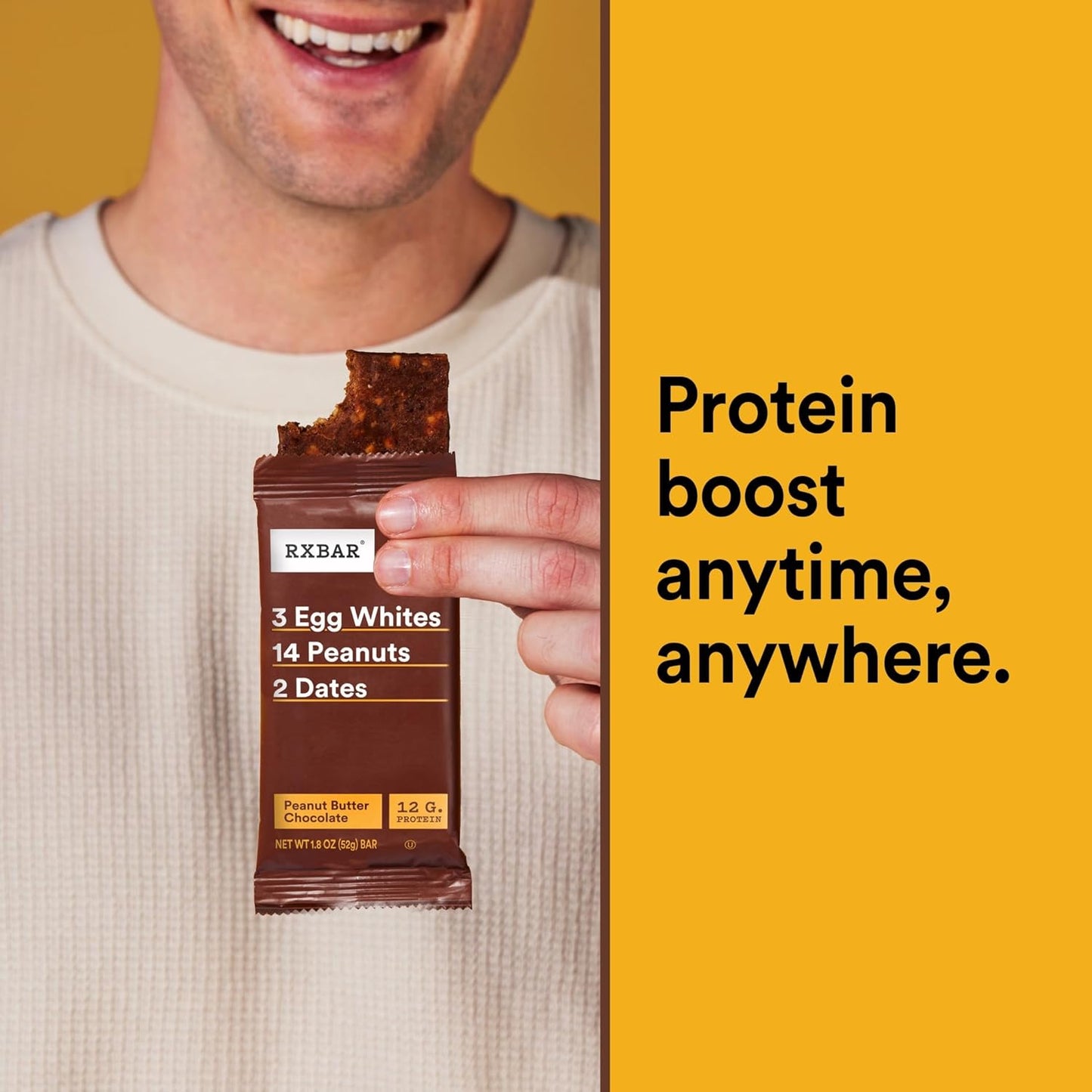 RXBAR Protein Bars, Protein Snack, Snack Bars, Peanut Butter Chocolate