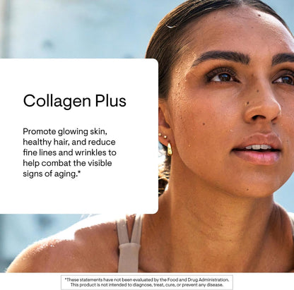 THORNE - Collagen Plus - Grass-Fed Collagen Peptides with Nicotinamide Riboside, Polyphenols & Ceramides - Supports Healthy Skin, Hair & Nails* - NAD Supplement - Third-Party Certified - 30 Servings
