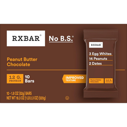 RXBAR Protein Bars, Protein Snack, Snack Bars, Peanut Butter Chocolate