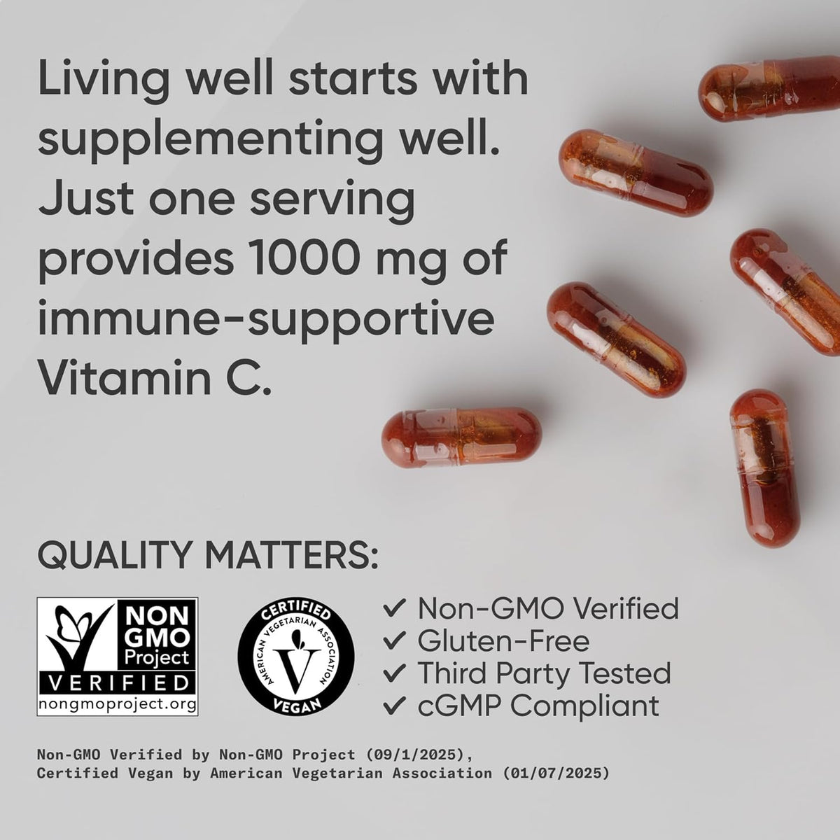 Sports Research® Liposomal Vitamin C 1000mg, 180 Liquid Capsules | Antioxidant Activity & Immune Support - Enhanced Absorption - Non-GMO Verified & Gluten Free - Ascorbic Acid Vitamin C