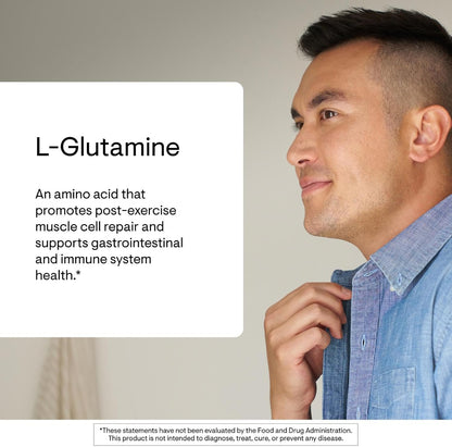 THORNE - L-Glutamine - Amino Acid Supplement for Immune System & GI Health - Promotes Post-Exercise Muscle Cell Repair* - Third-Party Certified - Gluten, Dairy & Soy-Free - 90 Capsules