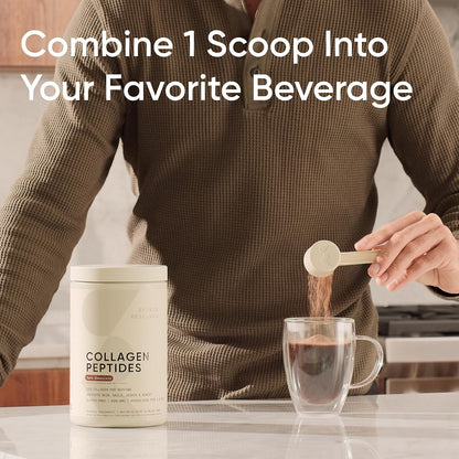 Sports Research® Collagen Peptides Protein Powder, Dark Chocolate (1.41lb) | 11g Grass-Fed Collagen per Scoop · Hair, Skin & Joint Support · Easy to Mix in Coffee & Shakes · Sugar-Free, 40 Servings